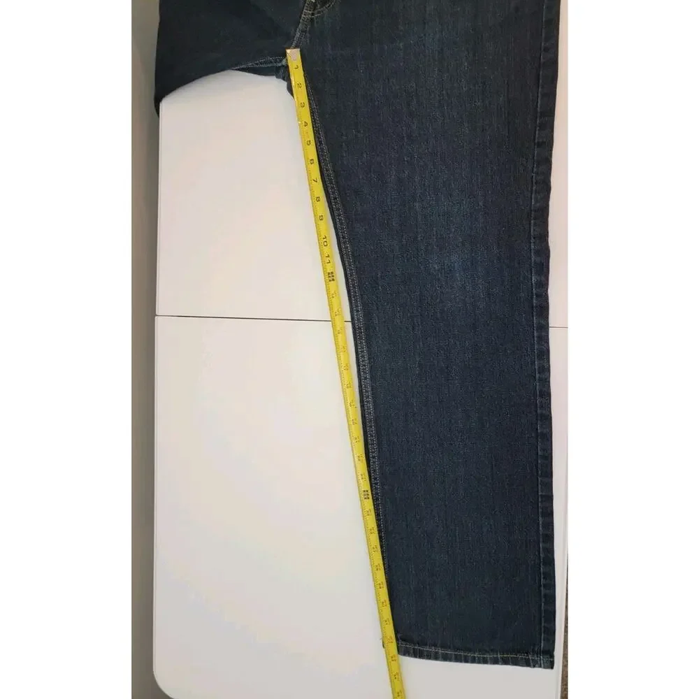 Levis Mens Jeans 559 Relaxed Fit Straight Leg Denim Blue Size 40 x 33 Dark Wash